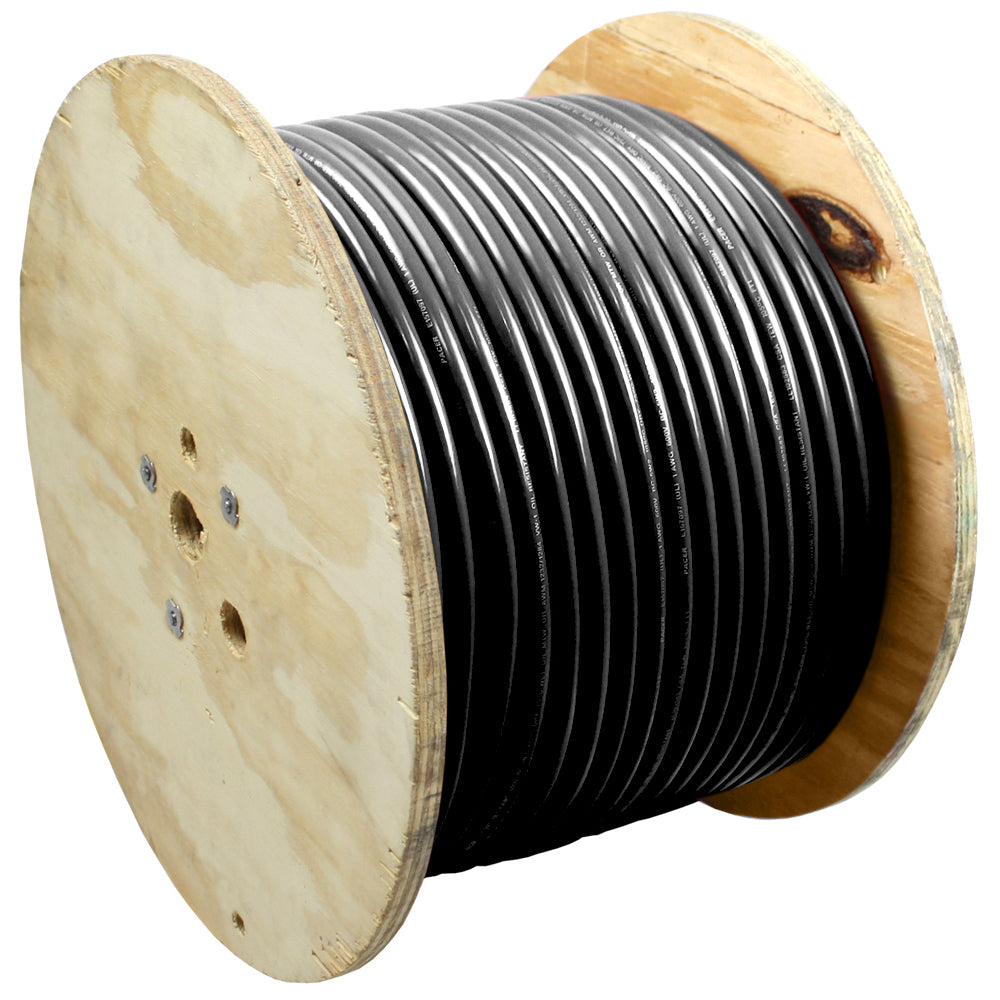 Pacer 6 AWG Marine Battery Cable, 500', Black, UL Listed