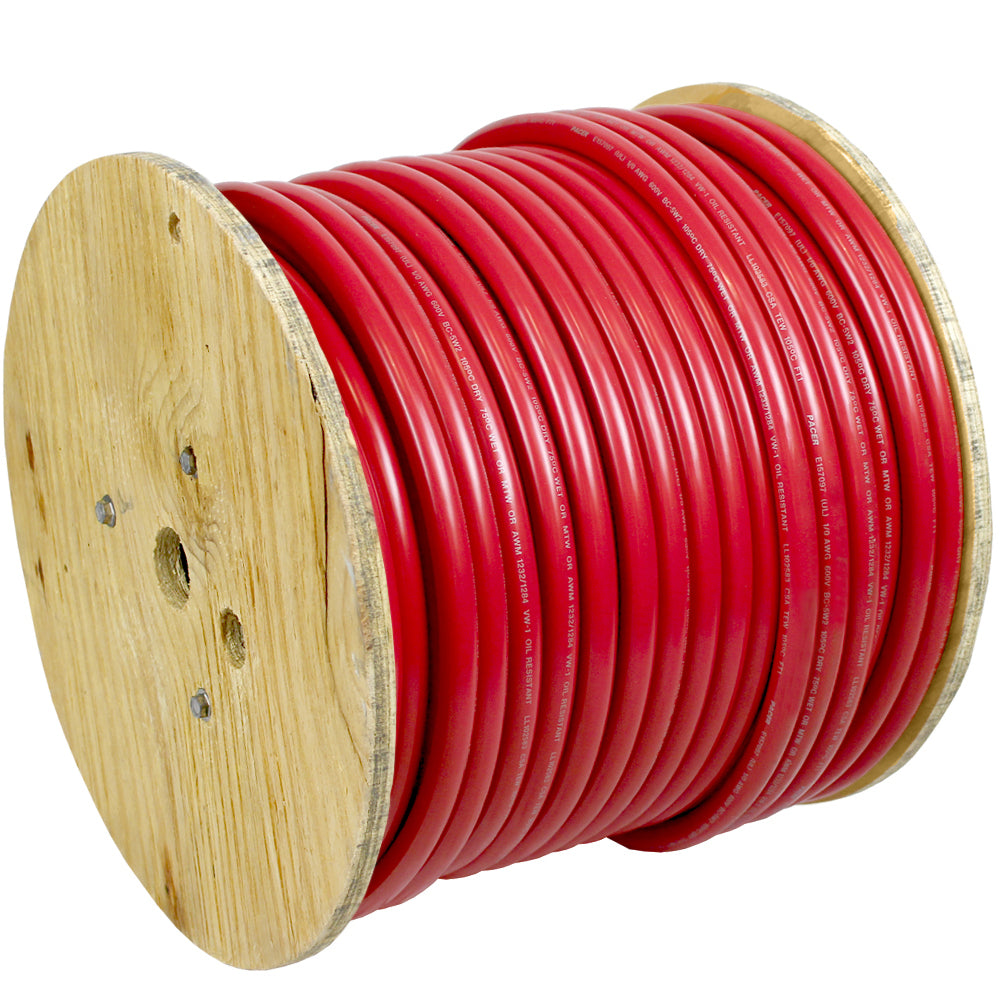 Pacer Marine Grade Battery Cable, 4/0 AWG, Red, 250 ft. – UL/ABYC Compliant
