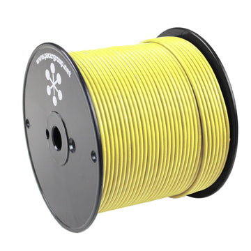 Pacer Yellow Primary Wire, 18 AWG, 500 ft – UL, ABYC, NMMA Compliant