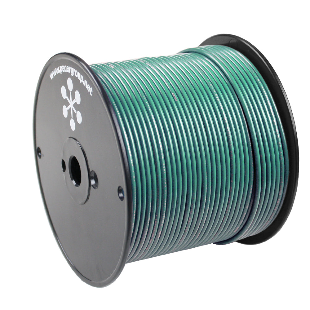 Pacer WUL18GN-500 Marine Primary Wire, 18 AWG Green, 500 ft.