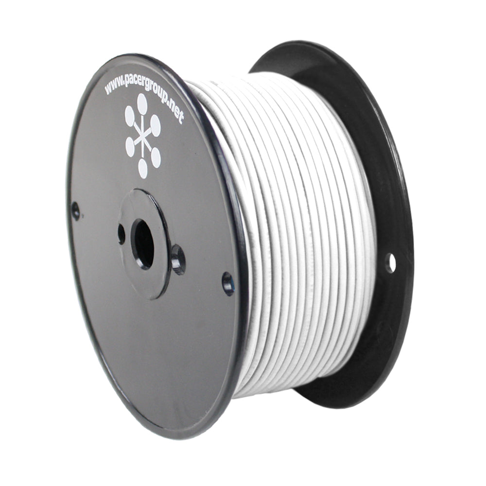 Pacer Marine Grade 14 AWG Primary Wire, White – UL 1426 Compliant, 250'