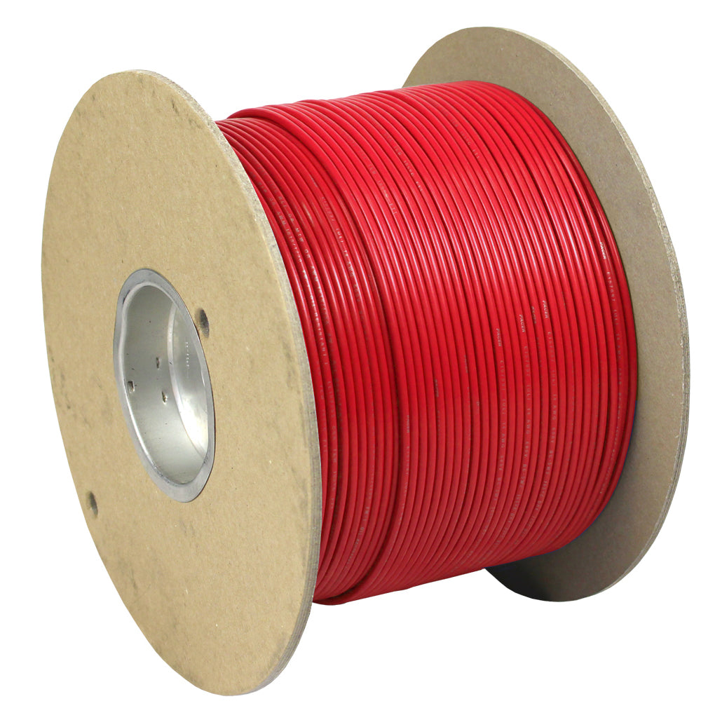 Pacer Marine Grade Primary Wire, 14 AWG, Red, 1,000 ft, Made in USA
