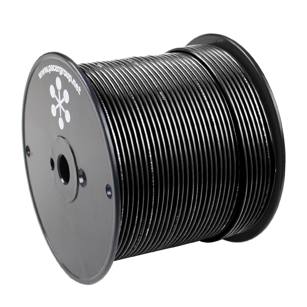 Pacer 12 AWG Black Marine Primary Wire, 500' – UL, USCG, ABYC Certified