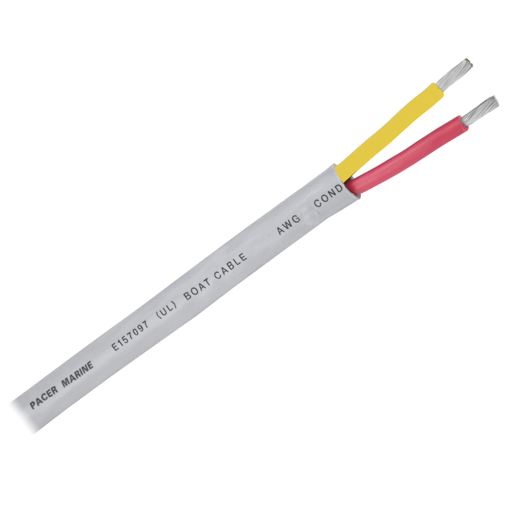 Pacer 14/2 AWG Round Safety Duplex Cable, Red/Yellow, 500'