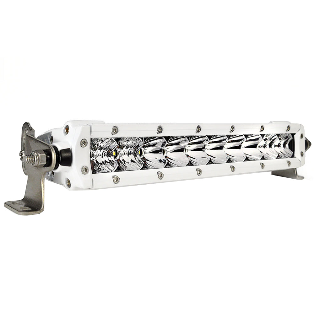 Black Oak LED Pro Series 3.0 10 in. Single Row LED Light Bar, White Housing