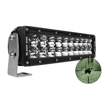 Black Oak LED Pro Series Double Row Combo IR Light Bar, 940nm IR, IP69