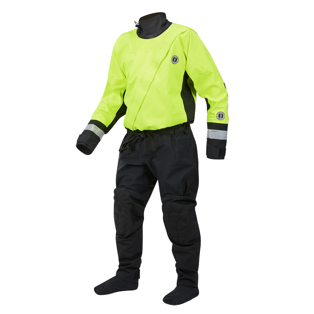 Mustang Survival MSD57602-251-M-101 Dry Suit, Fluorescent Yellow Green-Black