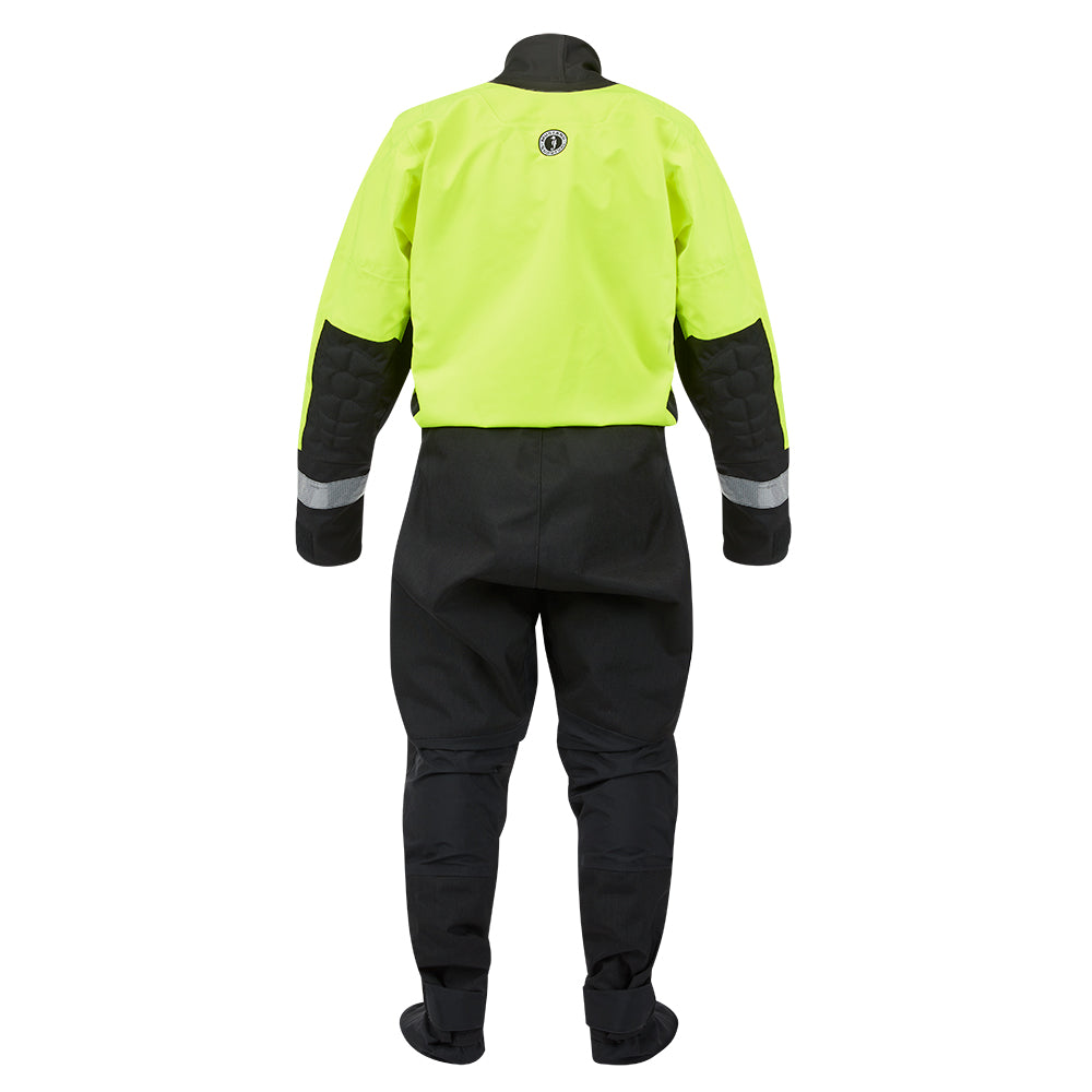 Mustang Survival MSD57602 Water Rescue Dry Suit - Fluorescent Yellow Green-Black