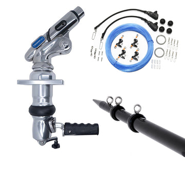 Tigress XD Crank Top Mount System 18ft Black Telescoping Outriggers