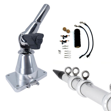 Tigress XD Bay Series 15' Aluminum Outriggers & Deluxe Rigging Kit
