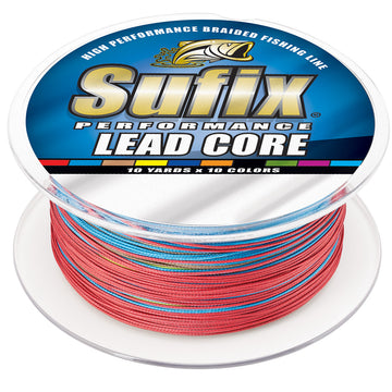 Sufix Performance Lead Core Fishing Line, 27lb, 10-Color Metered, 200 yds