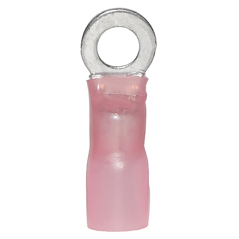 Ancor Heat Shrink Ring Terminal, 8 AWG 1/4" Red, 25-Pack