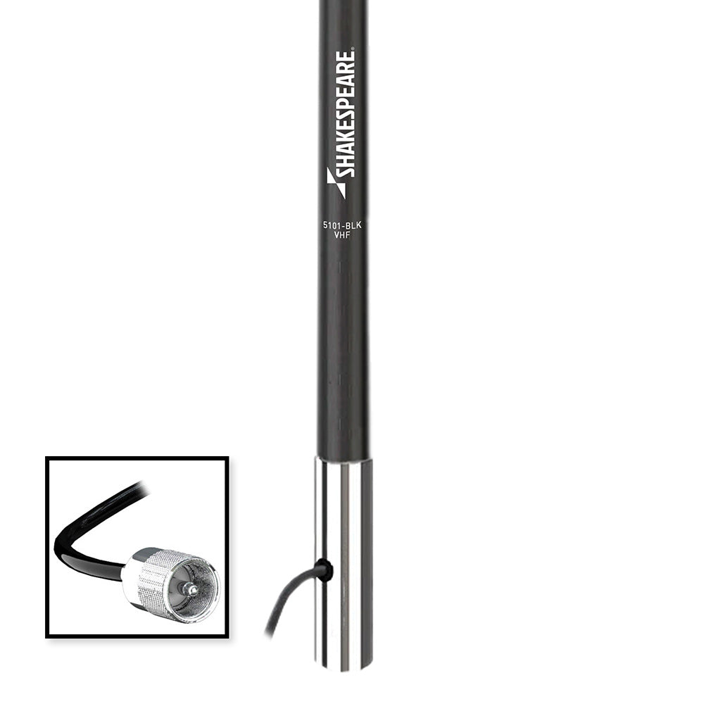 Shakespeare 5101 Classic VHF Antenna, 8 ft., 6 dB Gain – Black