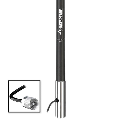 Shakespeare 5101 Classic VHF Antenna, 8 ft., 6 dB Gain – Black