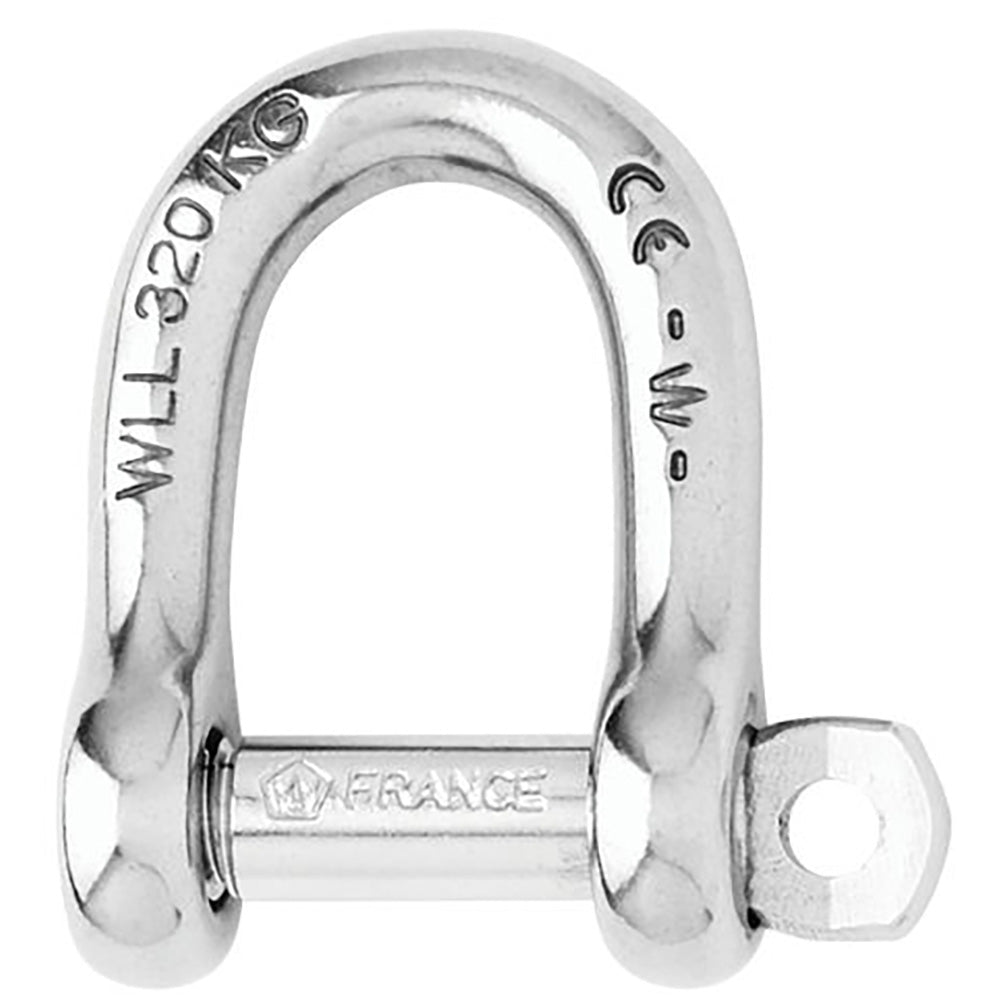 Wichard Marine D Shackle, 12mm, 316L Stainless Steel