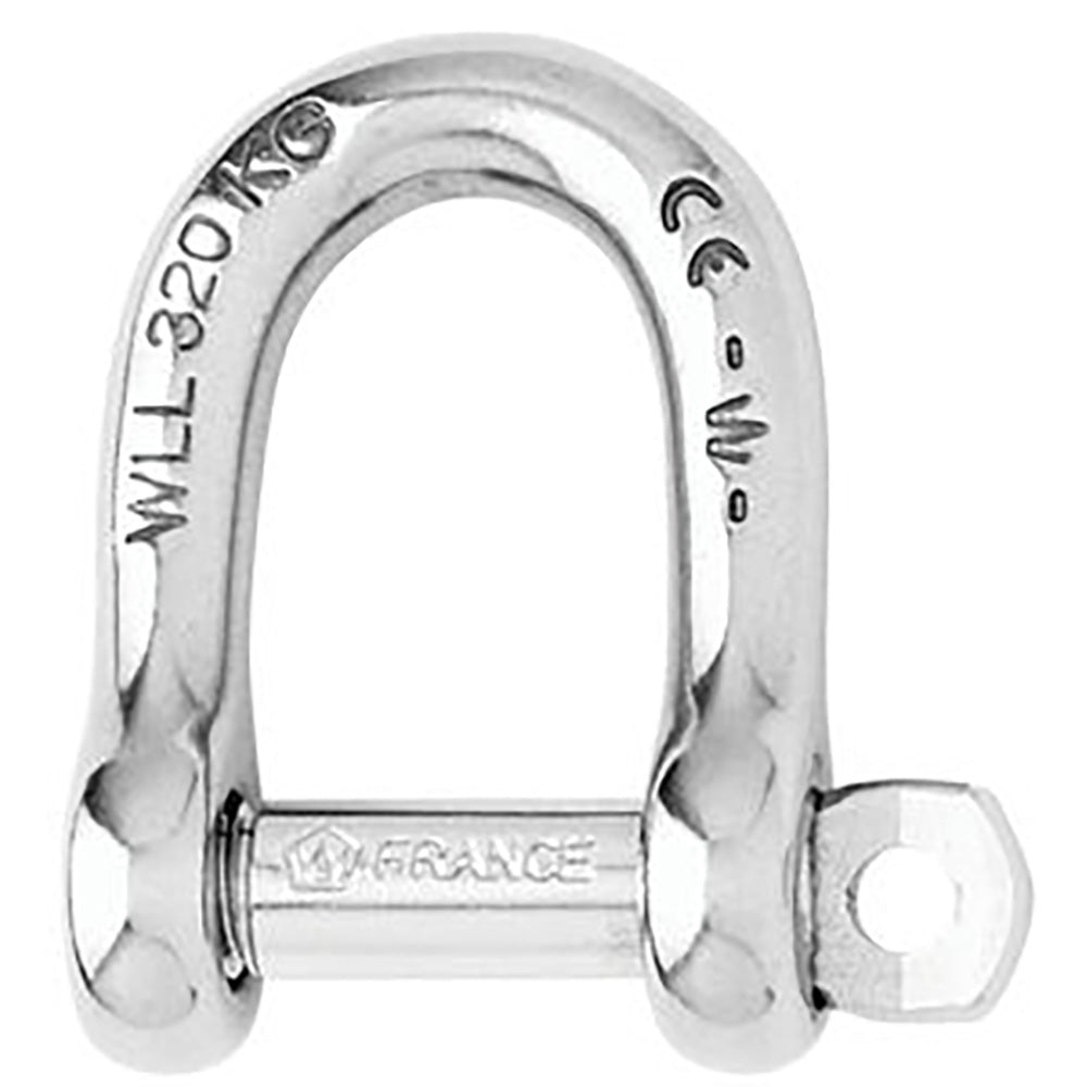 Wichard Not Self-Locking D Shackle, 14mm (9/16") – 316L Stainless Steel