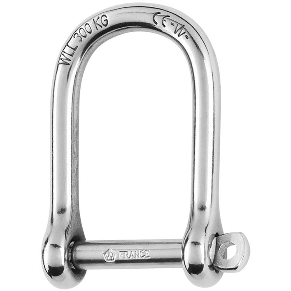 Wichard Marine Self-Locking Large Opening Shackle, 6mm Forged 316L SS