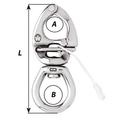 Wichard HR Quick Release Snap Shackle, 145mm - 17.4PH Stainless
