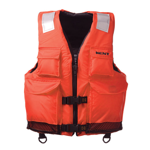 Kent Elite Dual-Sized Commercial Life Vest, Small/Medium, International Safety Orange