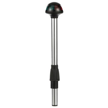 Attwood Pulsar Bi-Color 2-Pin Stowaway Pole Light, 10" Straight, 1-Mile