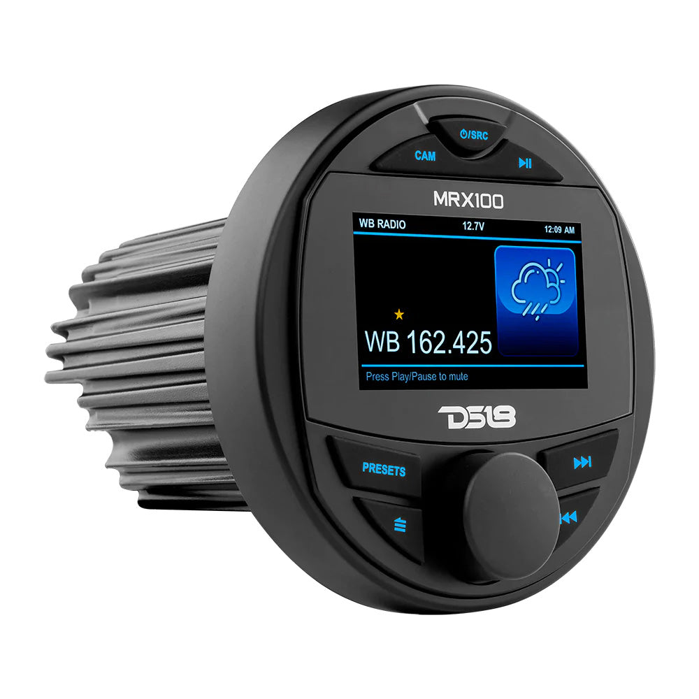 DS18 MRX100 2-Zone Marine Head Unit with TFT LCD Screen