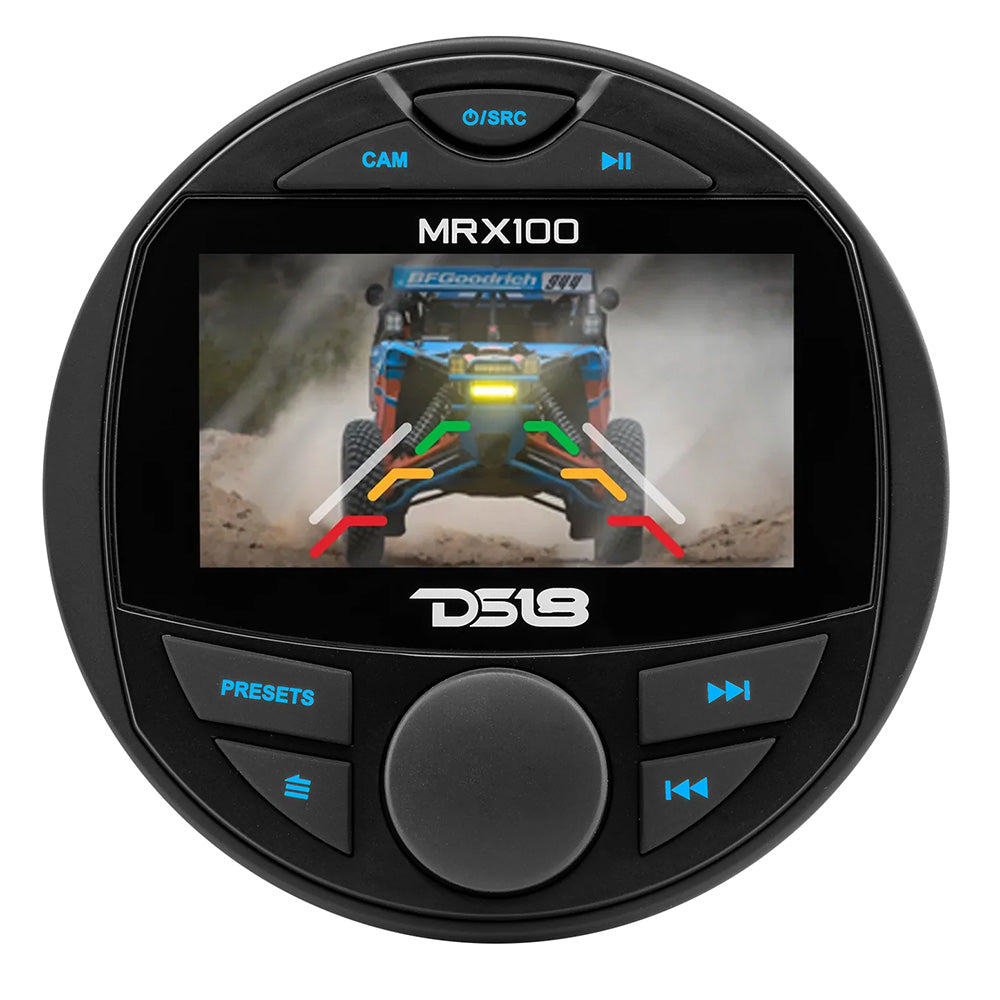 DS18 MRX100 2-Zone Marine Head Unit with TFT LCD Screen