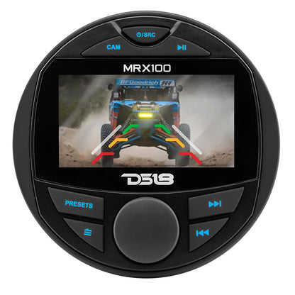 DS18 MRX100 2-Zone Marine Head Unit with TFT LCD Screen