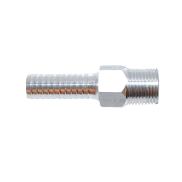 Attwood Universal Aluminum Fuel Hose Fitting, 3/8" NPT x 3/8" Barb – Taiwan Made