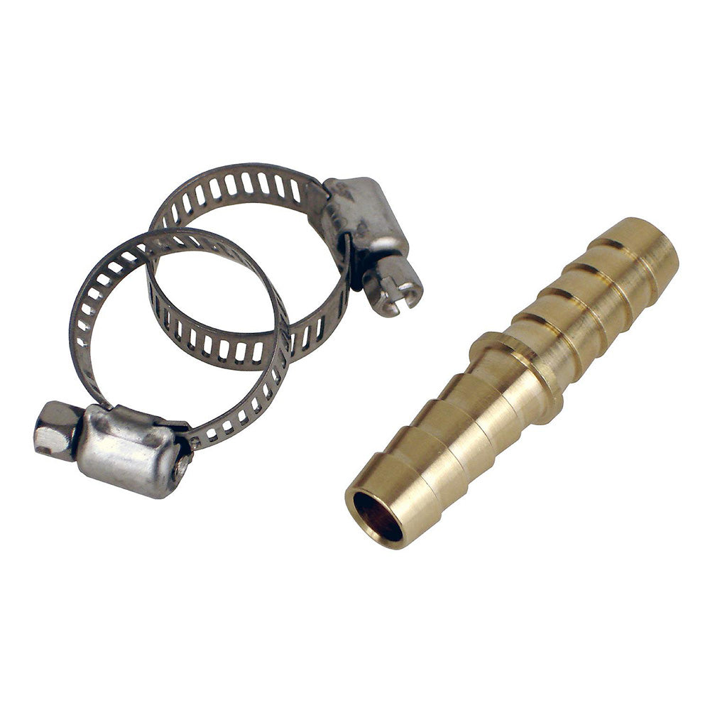 Attwood Marine 3/8" Fuel Line Hose Mender Kit, Brass & Stainless – Made in USA