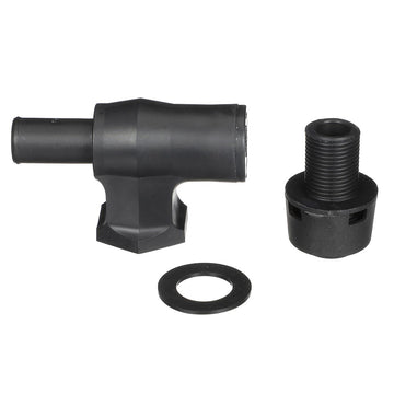 Attwood 90-Degree P-Trap Fuel Tank Vent, Black with Black Vent Head, 1670-3
