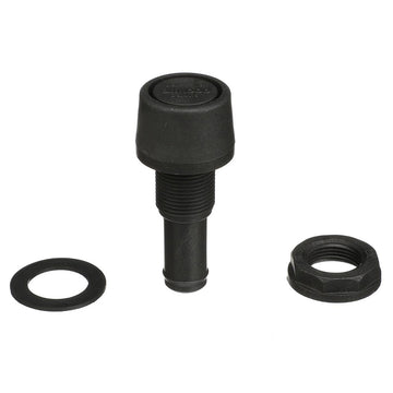 Attwood Marine Straight Fuel Vent, Black Polypropylene - ABYC & USCG Compliant