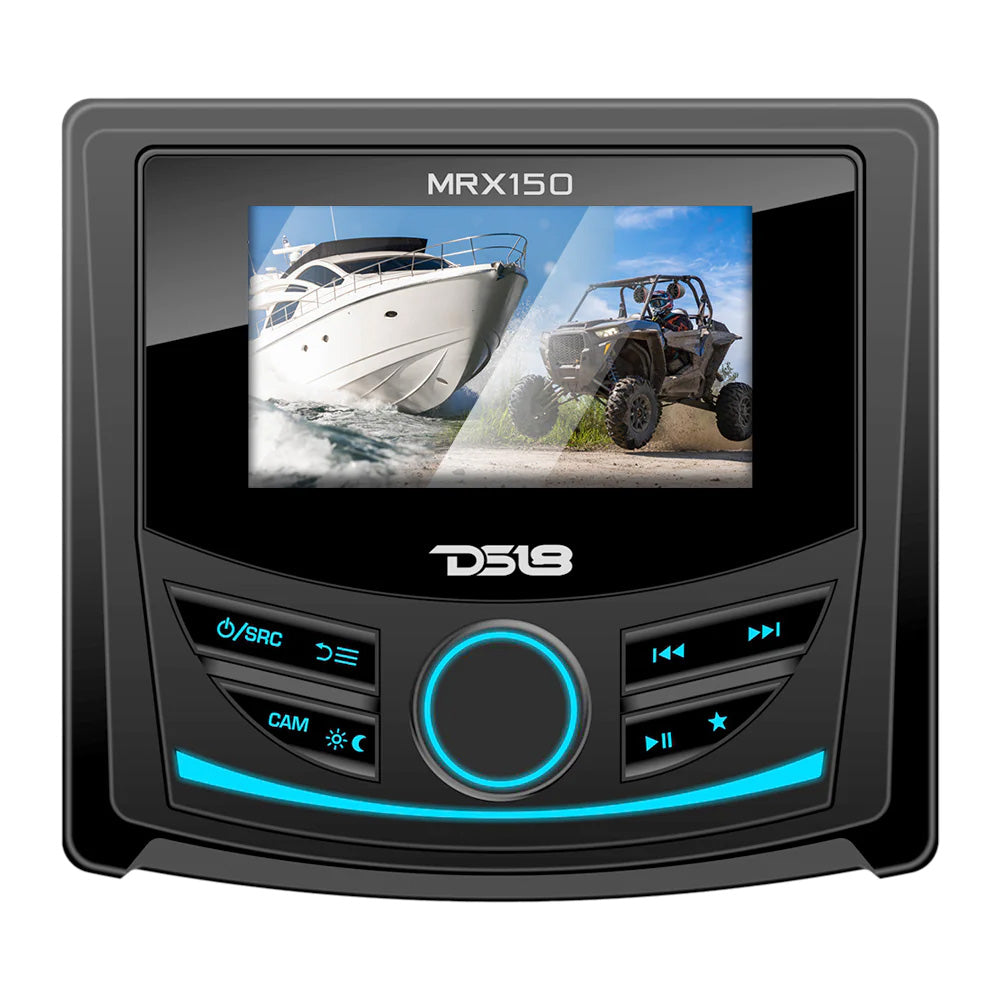 DS18 MRX150 2-Zone Marine and Powersports Head Unit with 3 in. Color TFT Display