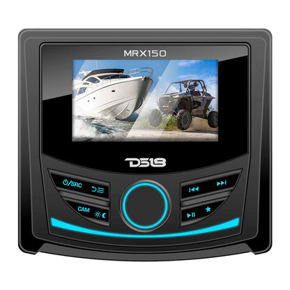 DS18 MRX150 2-Zone Marine and Powersports Head Unit with 3 in. Color TFT Display