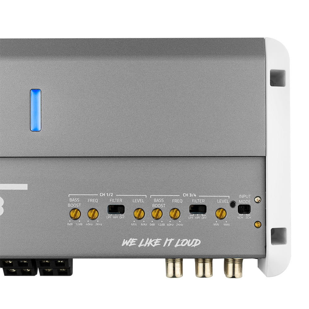 DS18 NXL-M4 4-Channel IPX5 Marine Grade Amplifier, 1800W Peak Power