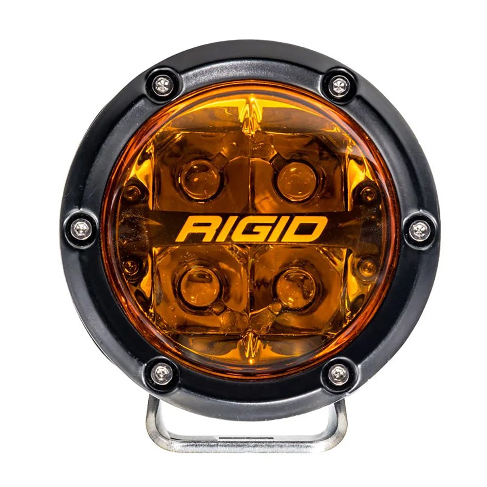 RIGID Industries 360-Series 4" LED Spot Lights, Amber PRO Lens – Pair