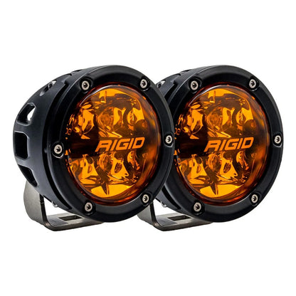 RIGID Industries 360-Series 4" LED Spot Lights, Amber PRO Lens – Pair