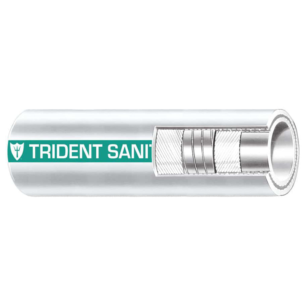 Trident Marine Sanitation Hose, 1-1/2" x 50', Odor Resistant