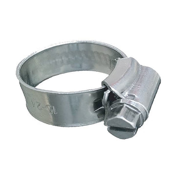 Trident Marine 316 SS Non-Perforated Worm Gear Hose Clamp, SAE 3, 10-Pack