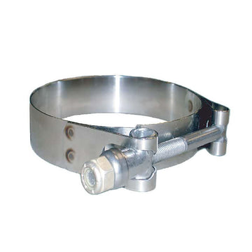 Trident Marine 316 SS T-Bolt Clamp, 3/4" Band, 6.53"-7.10" Range – 10-Pack