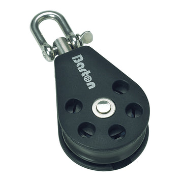Barton Marine Size 1 Single Swivel Block with Becket, 5mm Rope, 275kg SWL