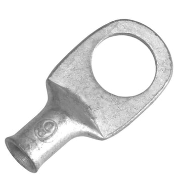 Pacer Tinned Copper Lug, 6 AWG, 1/2" Stud, 10 Pack – UL/CSA Approved