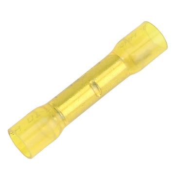 Pacer Heat Shrink Butt Connectors, 12-10 AWG Yellow - 100 Pack