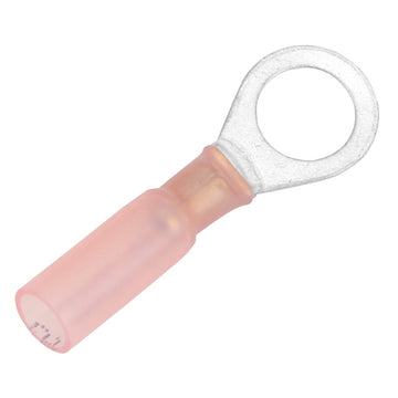 Pacer Heat Shrink Ring Terminal, 22-18 AWG, 5/16" Stud, 100-Pack