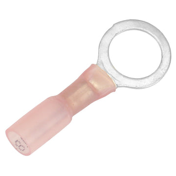 Pacer Group Heat Shrink Ring Terminal, 22-18 AWG, 3/8" Stud, 25 Pack
