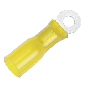 Pacer Heat Shrink Ring Terminal, 12-10 AWG, #10 Stud, 25-Pack