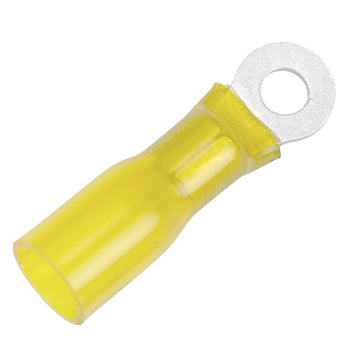 Pacer 12-10 AWG Heat Shrink Ring Terminal, #10 Stud, 100 Pack, 600V