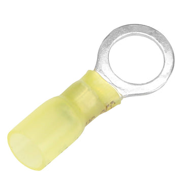 Pacer 12-10 AWG Heat Shrink Ring Terminal, 3/8" Stud, 3-Pack