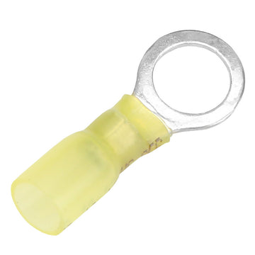 Pacer 12-10 AWG Heat Shrink Ring Terminal, 3/8" Stud, 600V, 100-Pack