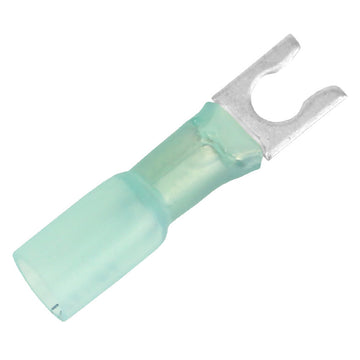 Pacer 16-14 AWG Heat Shrink Locking Spade Terminal, #8 Stud, Marine Grade