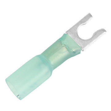 Pacer 16-14 AWG Heat Shrink Spade Terminal, #10 Stud, 25-Pack